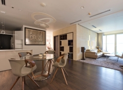 Không gian sum họp ấm áp trong căn hộ 170 m2